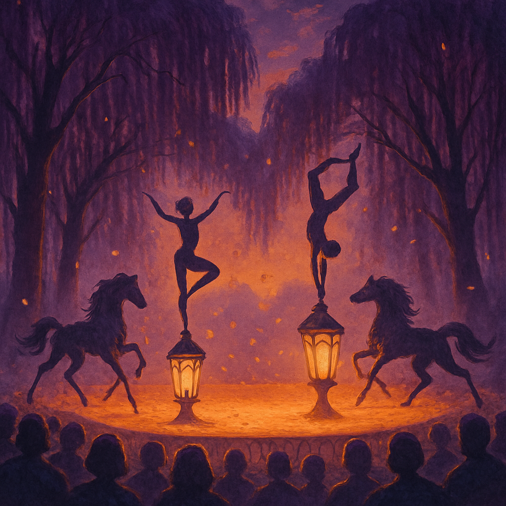 The Willow Lantern Circus Number painting