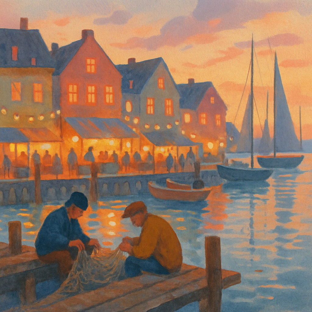 Cozy Harbor Twilight Paint by numbers kits
