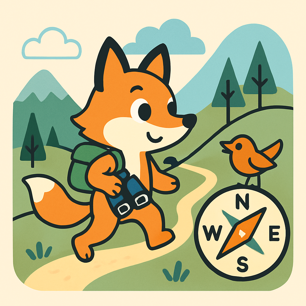 Fox With Mountain Adventure paint by numbers