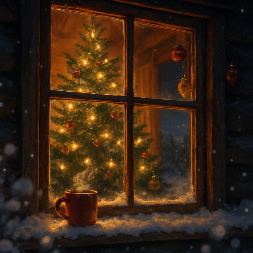 Christmas Starfield Hearth Numbered painting kits