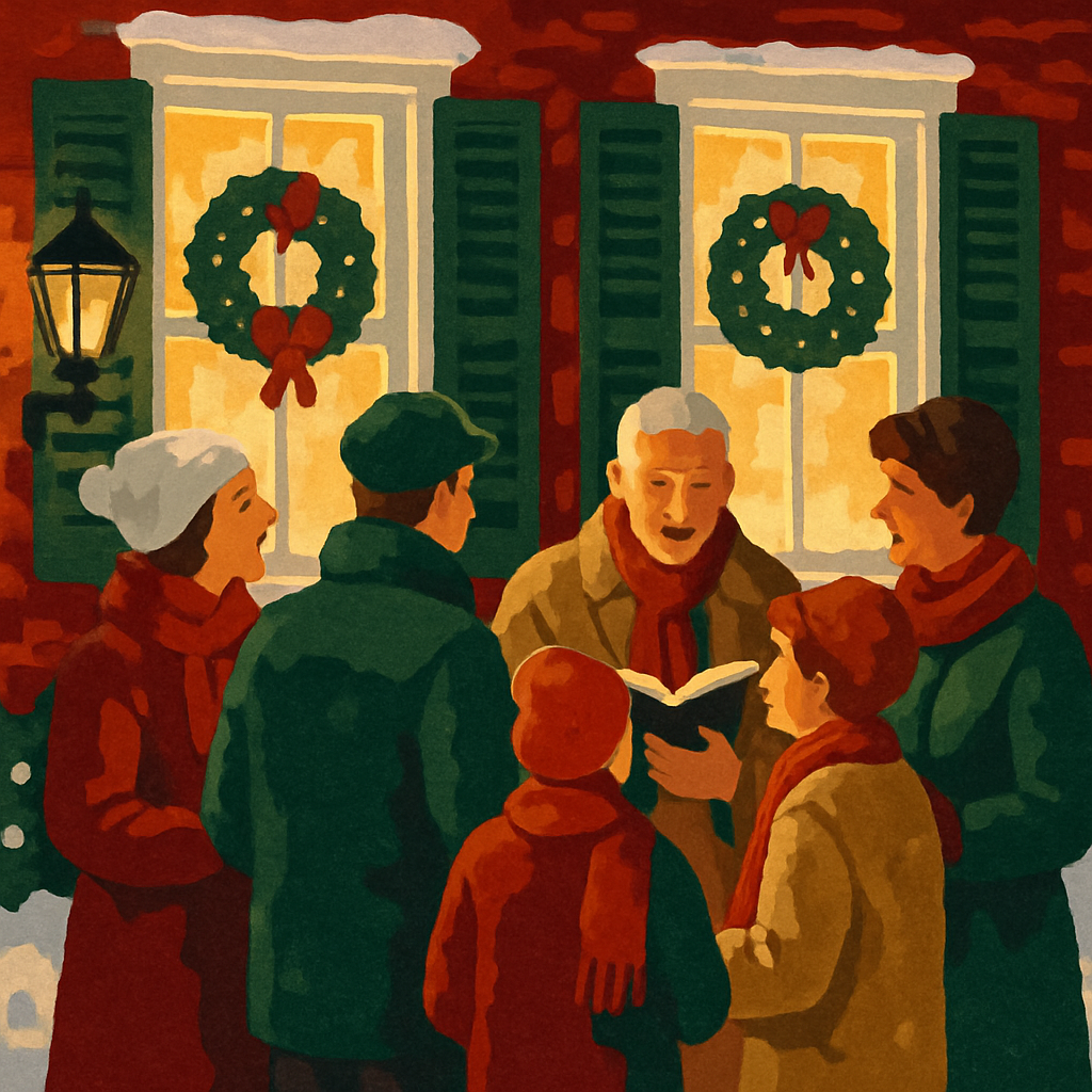 Window Glow Carols Number painting