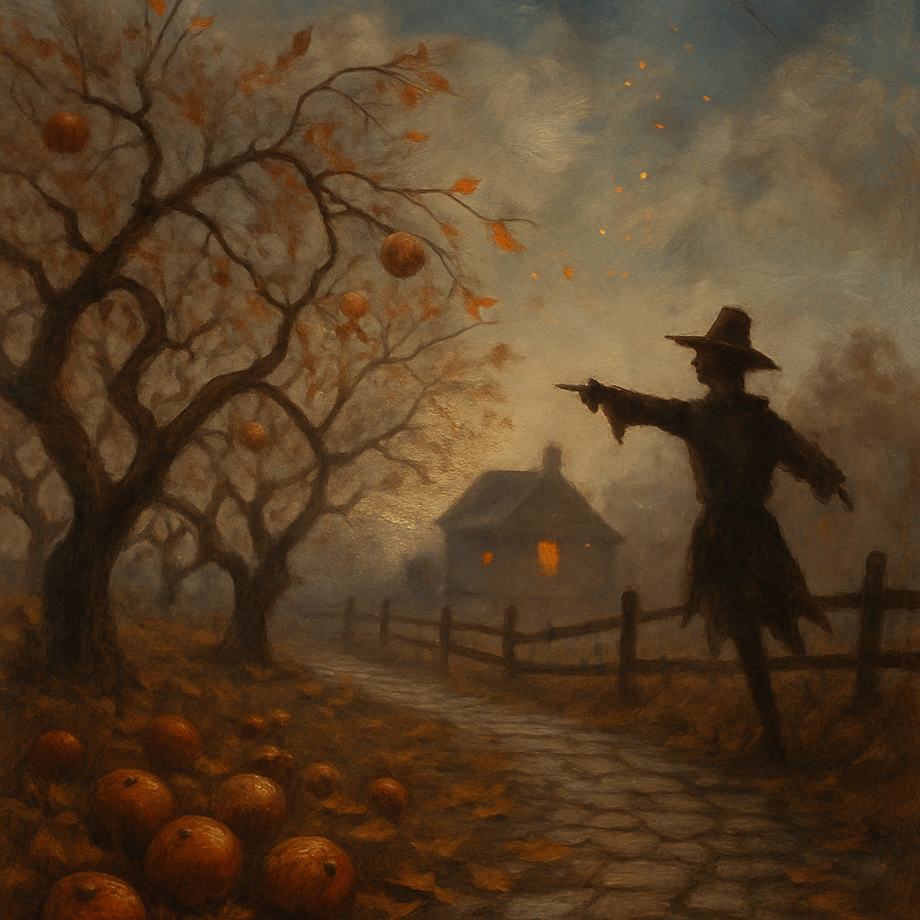 Haunted Orchard At Dusk Paint by numbers kits