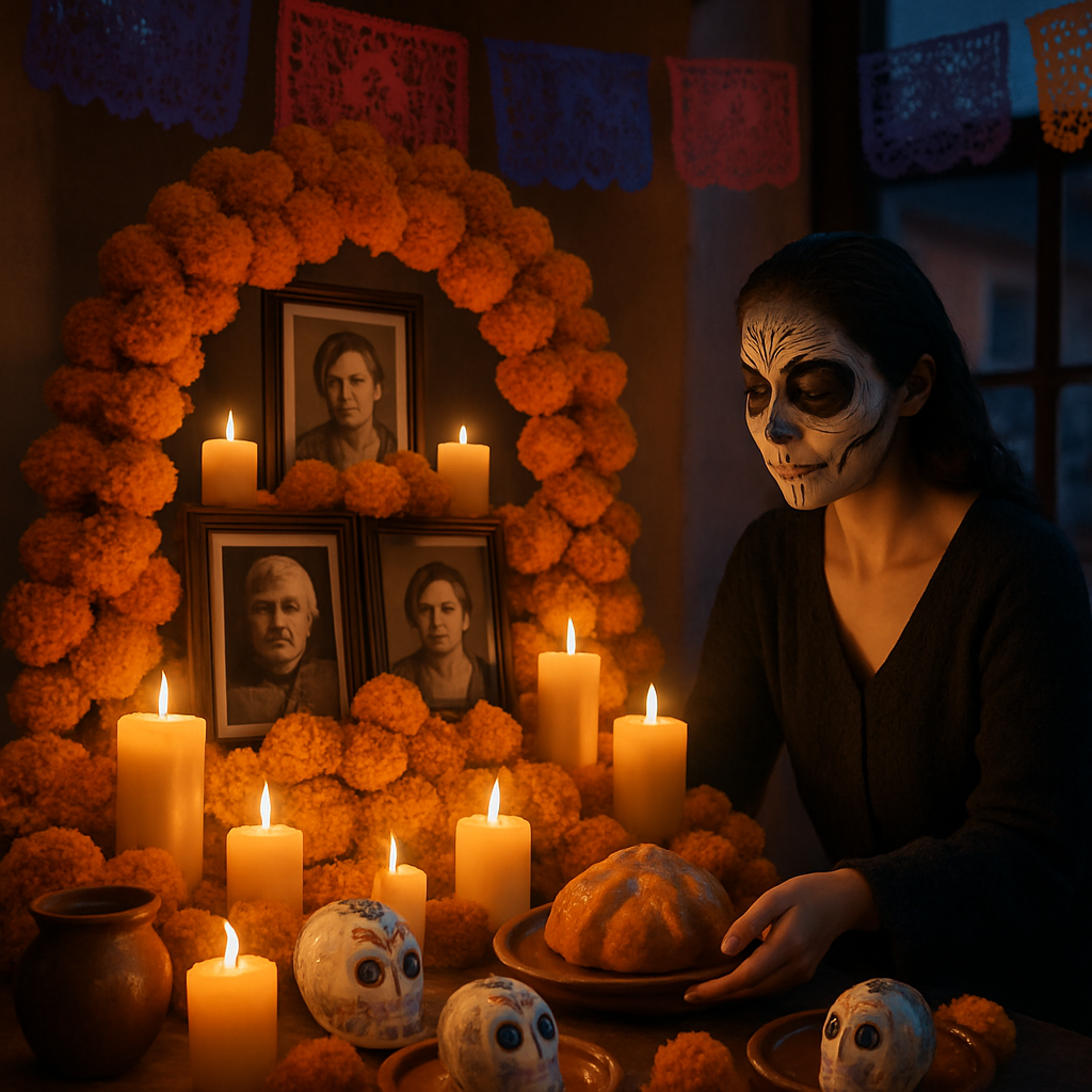 Día De Muertos Family Altar paint by numbers