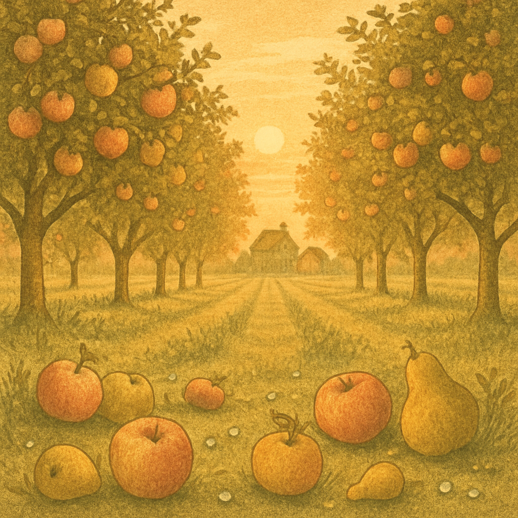 Orchard Of Toasted Morning paint by color