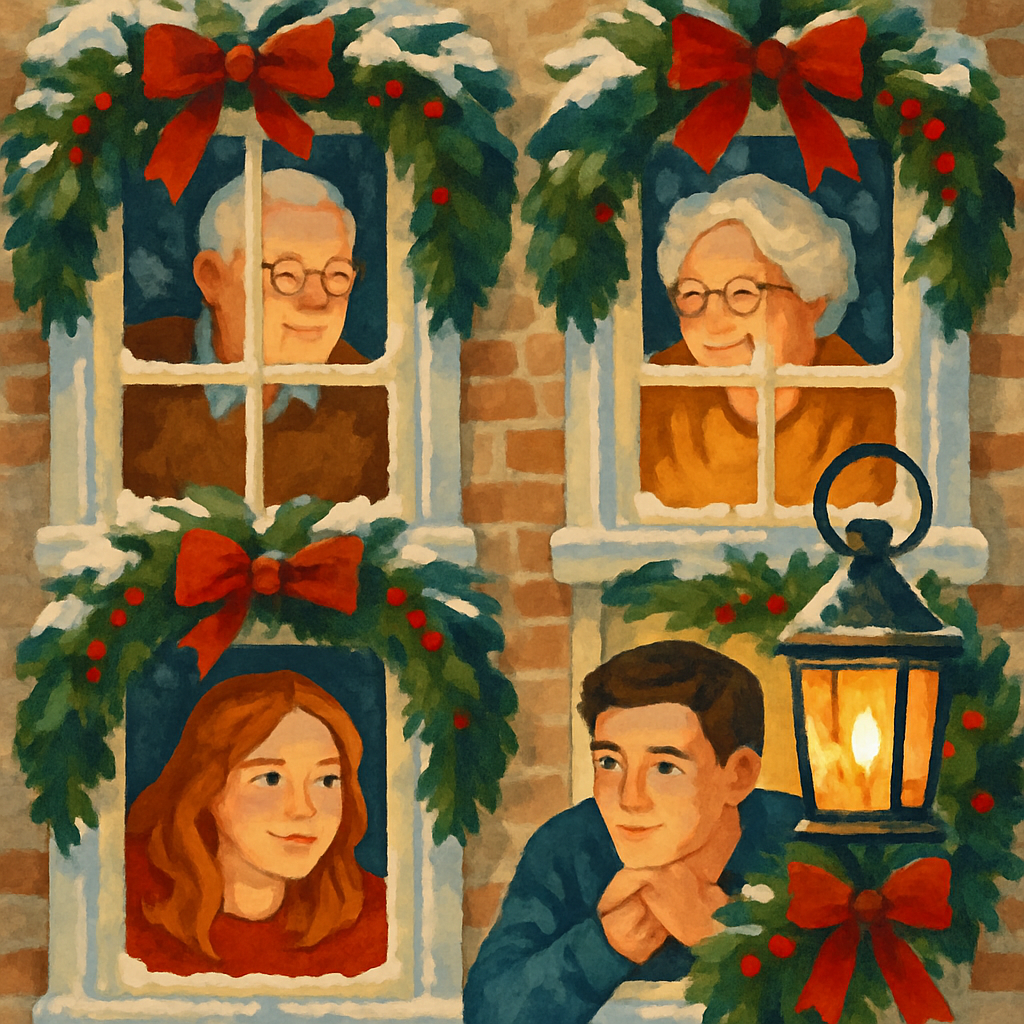 Wreaths On The Window Number painting