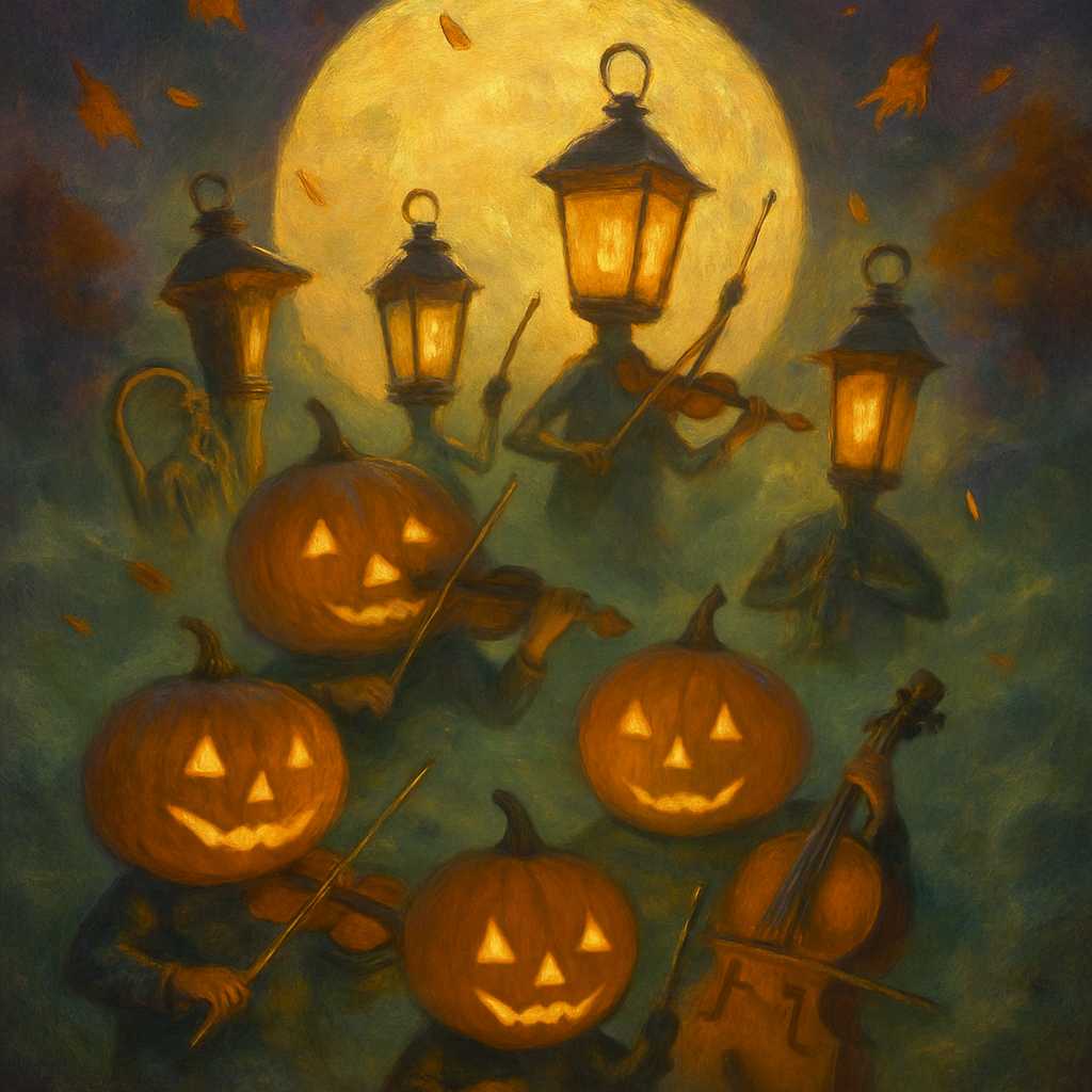 Harvest Moon Lantern Orchestra Numbered painting kits