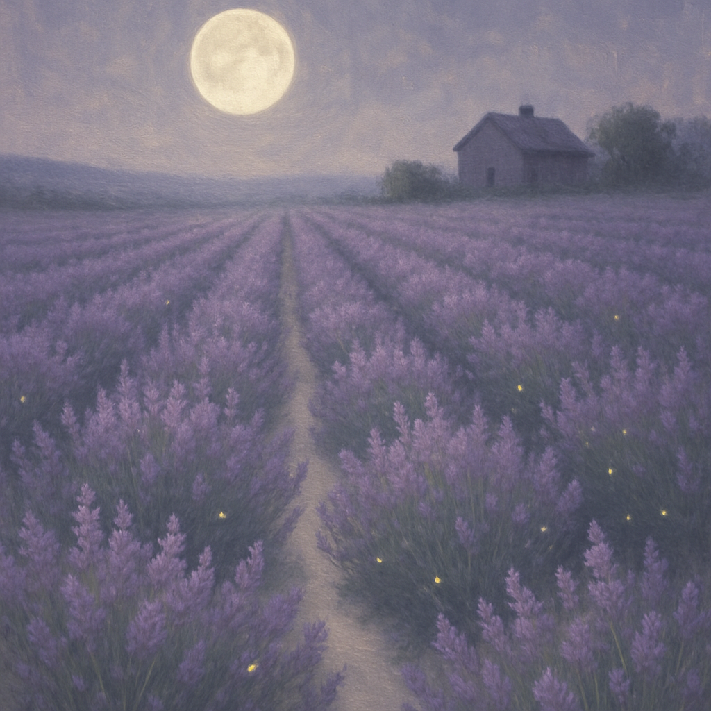 Lavender Moon Fields paint by color