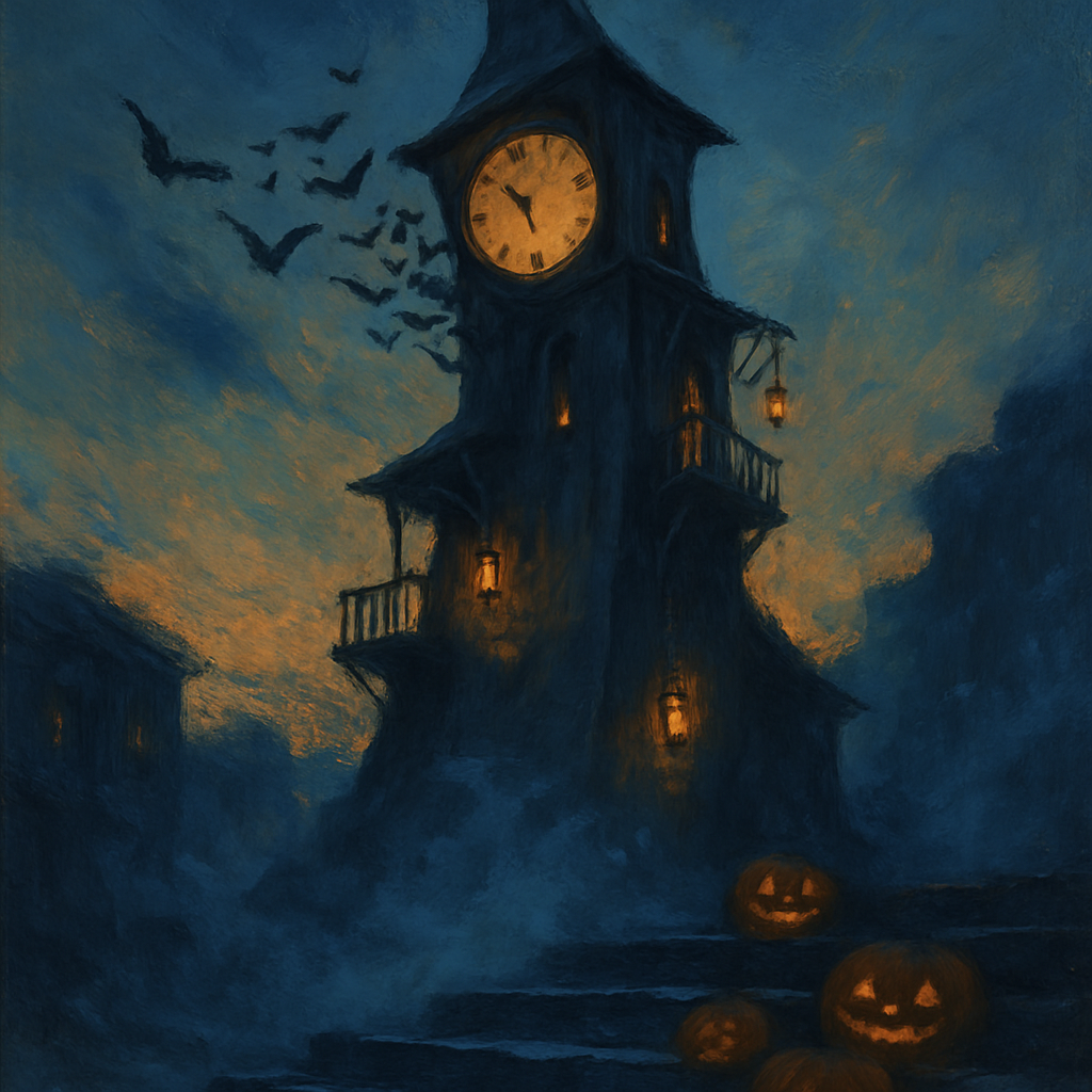 Clocktower Of Fallen Leaves paint by numbers