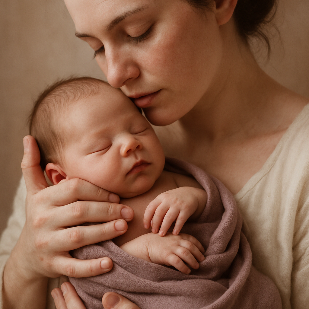Newborn Cradle Hands Of Mother paint by numbers