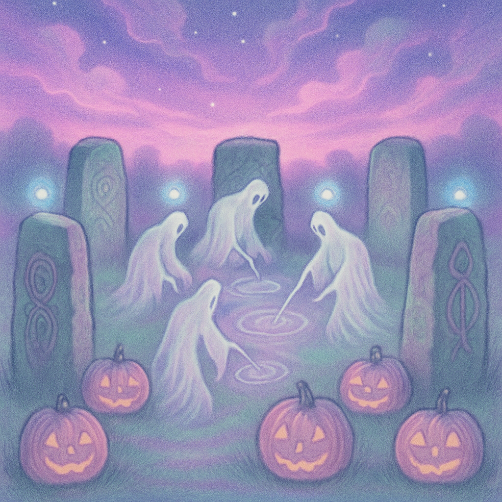 Echoes In The Stone Circle paint by color