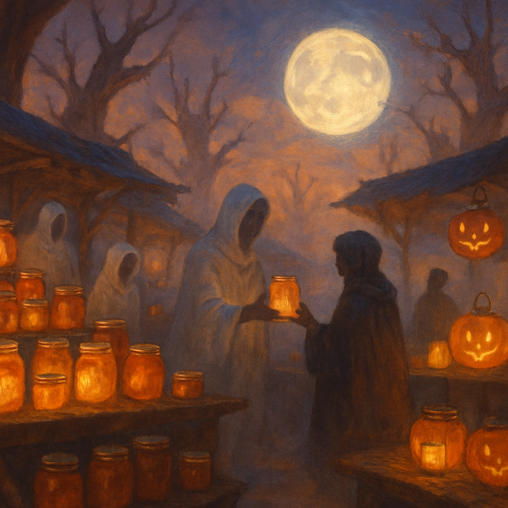 Night Market Of The Forgotten Orchard DIY paint by numbers