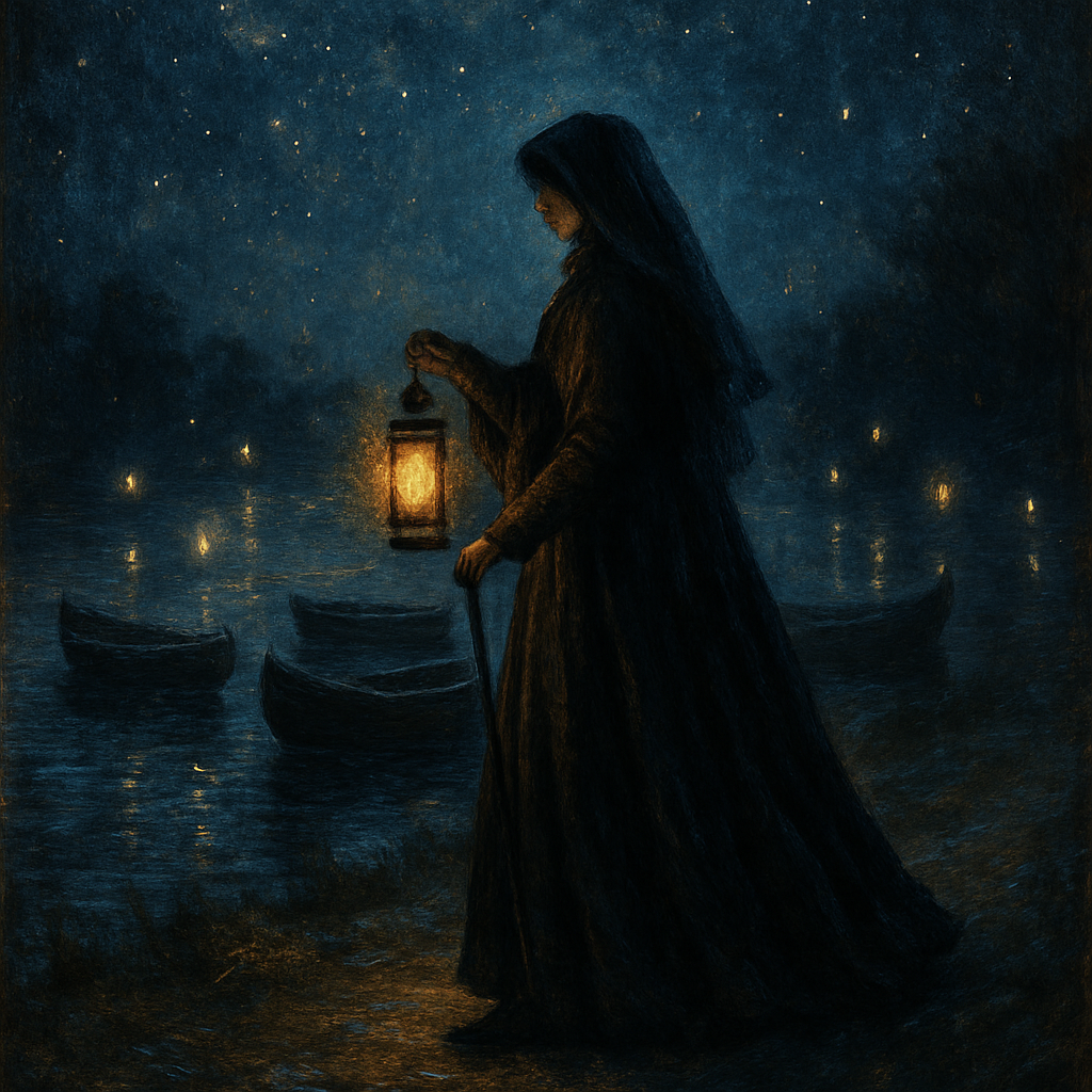 The Widows Lantern Path Paint by numbers kits