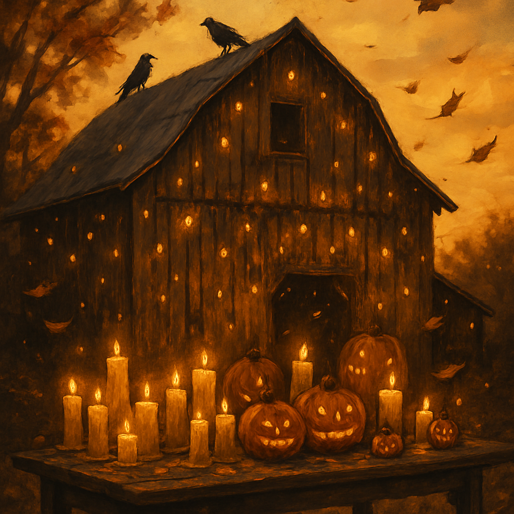 Nocturne Of The Gilded Barn Painting by numbers kit