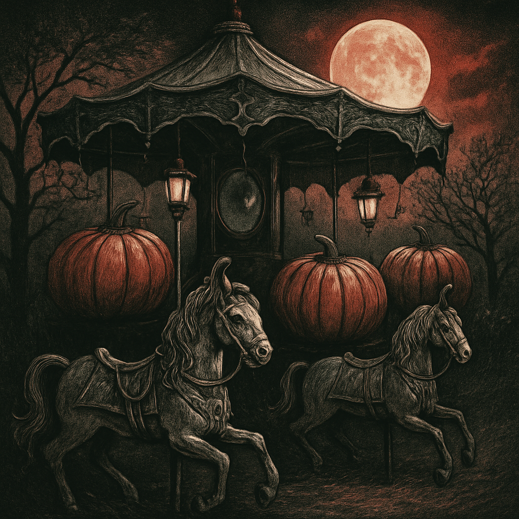 Midnight Orchard Carousel paint by number
