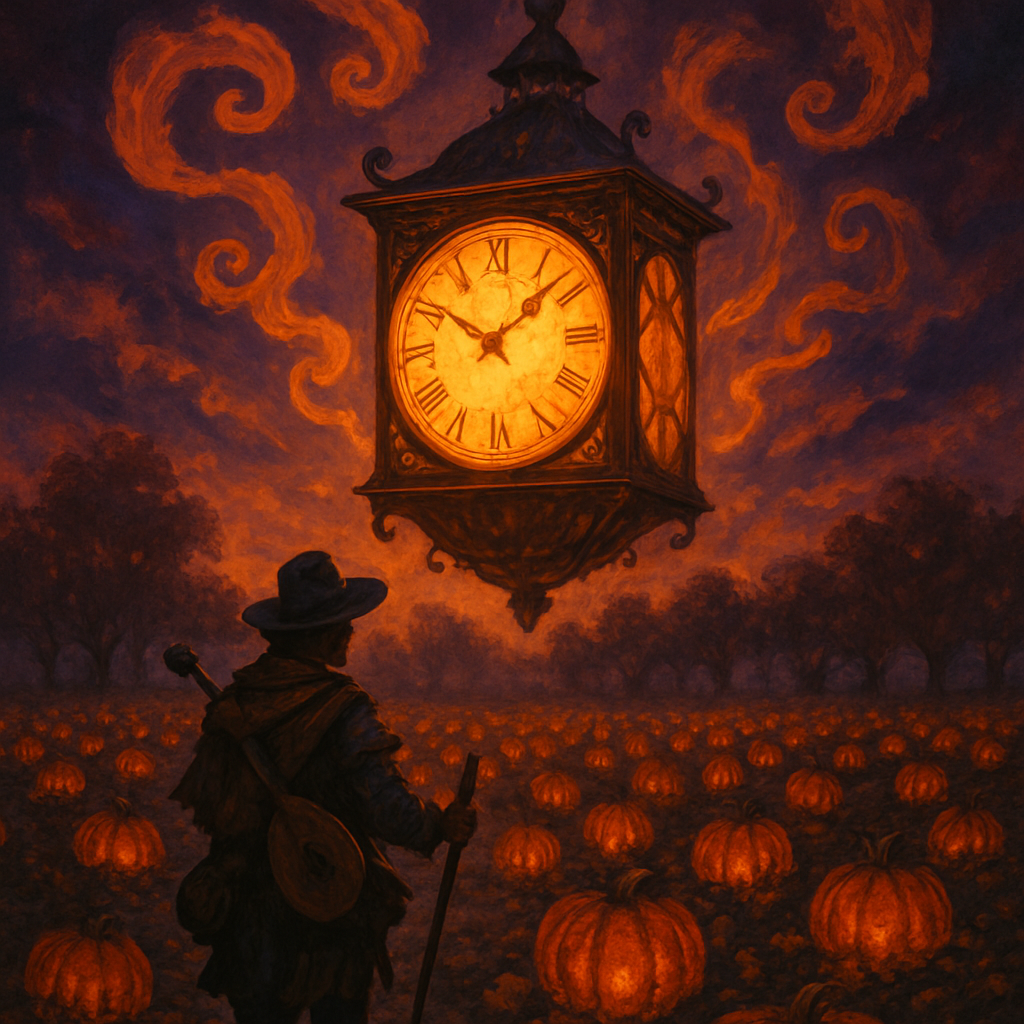 The Orchard Clock Of Ember painting number kit
