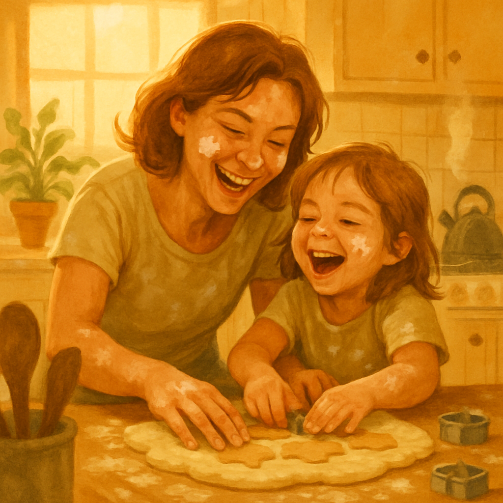 Mom And Child Baking Memories Numbered painting kits