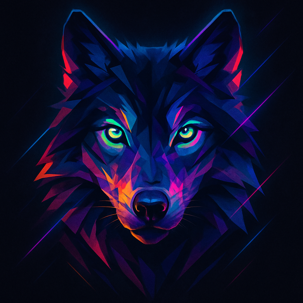 Midnight Wolf Paint by numbers kits
