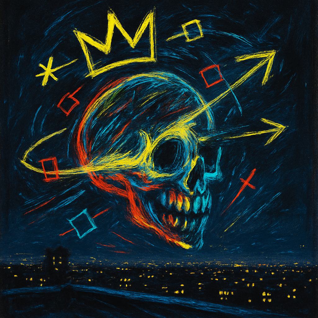 Basquiat Star Noise painting number kit