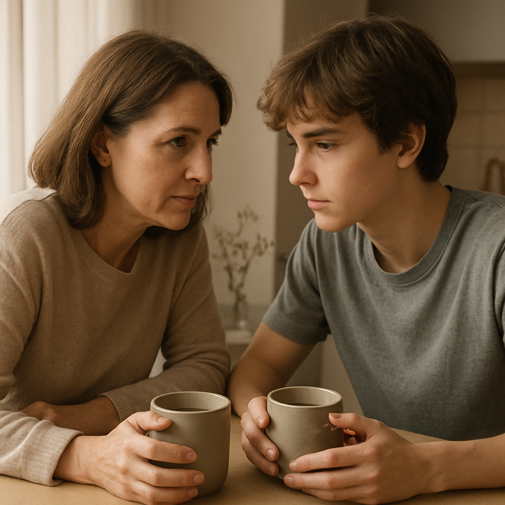 Morning Coffee And Quiet Conversation Painting by numbers kit