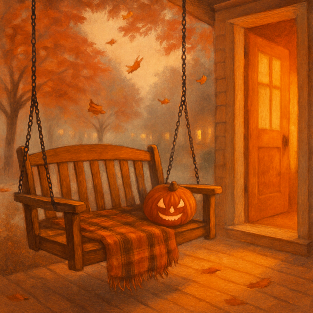 Porch Swing Autumn Lullaby Painting by numbers kit