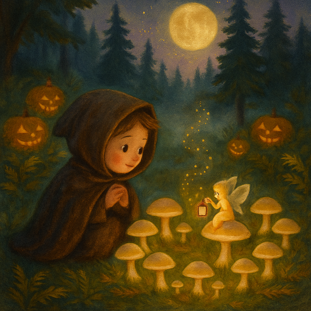 Mushroom Circle Midnight Tale paint by numbers
