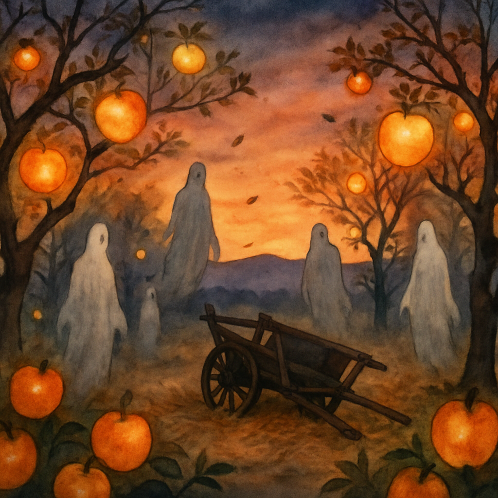 Phantom Orchard At Dusk Painting by numbers kit