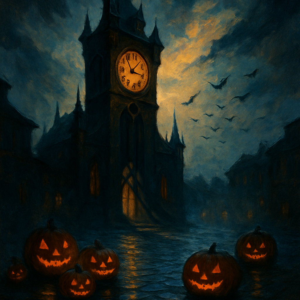 Clocktower Witching Hour paint by numbers