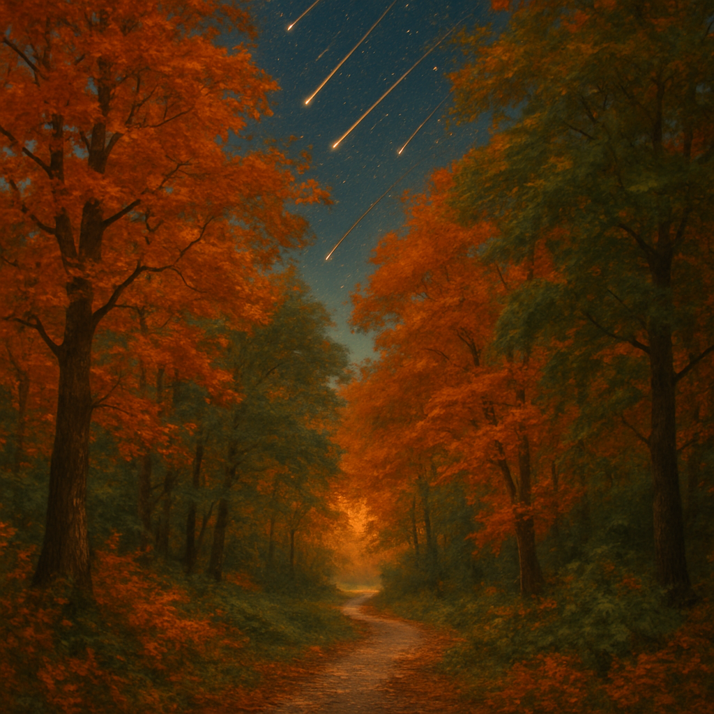 Autumn Meteor Canopy paint by color