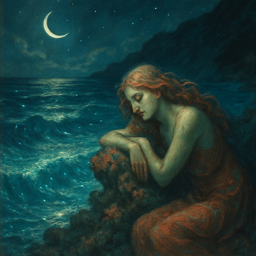 Mermaid Tidal Stars paint by color