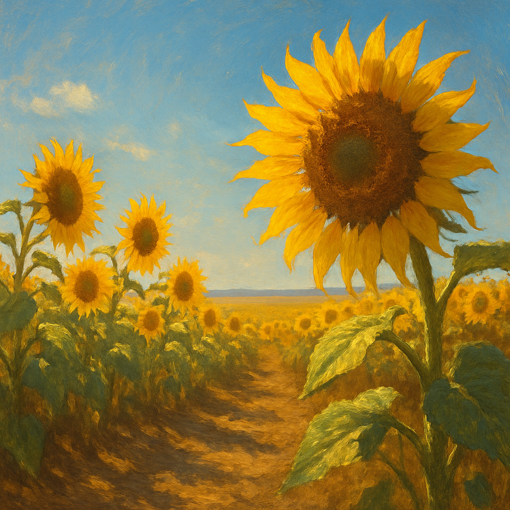 Sunflower Helios Field Paint by numbers kits