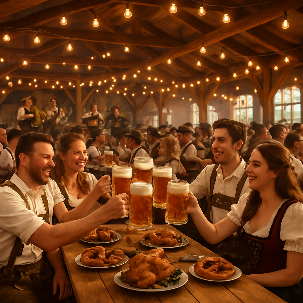 Oktoberfest Festivities In Munich Tent painting number kit