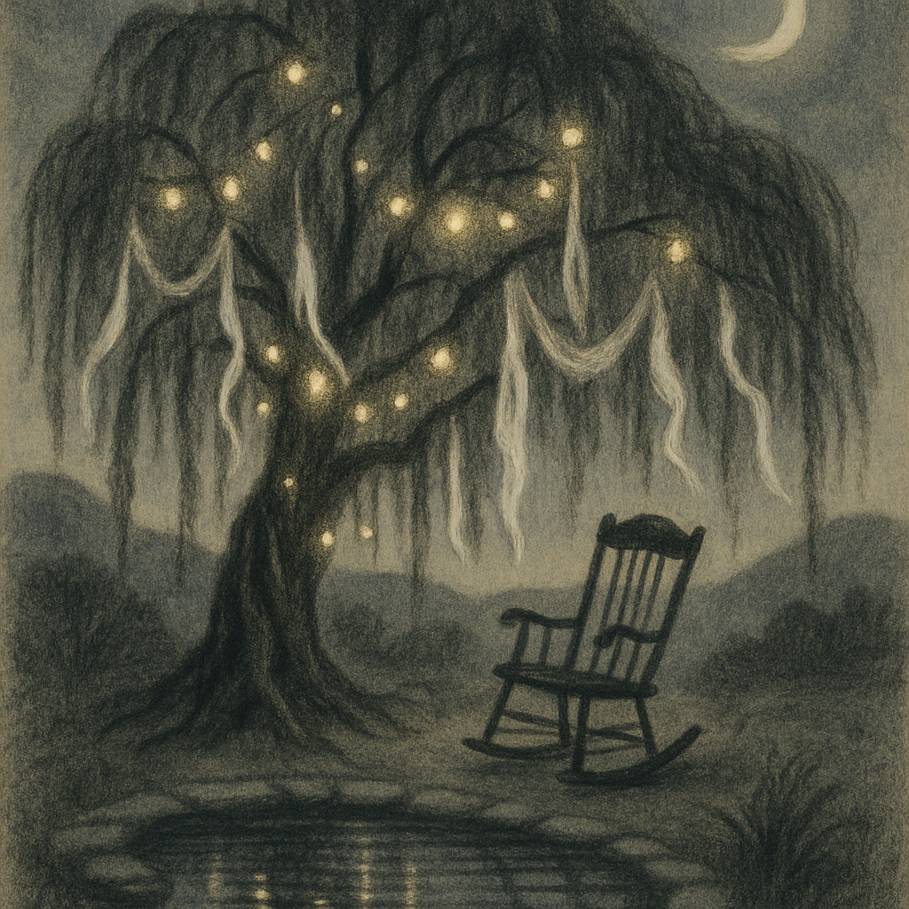 Lanterns Beneath The Willow paint by color