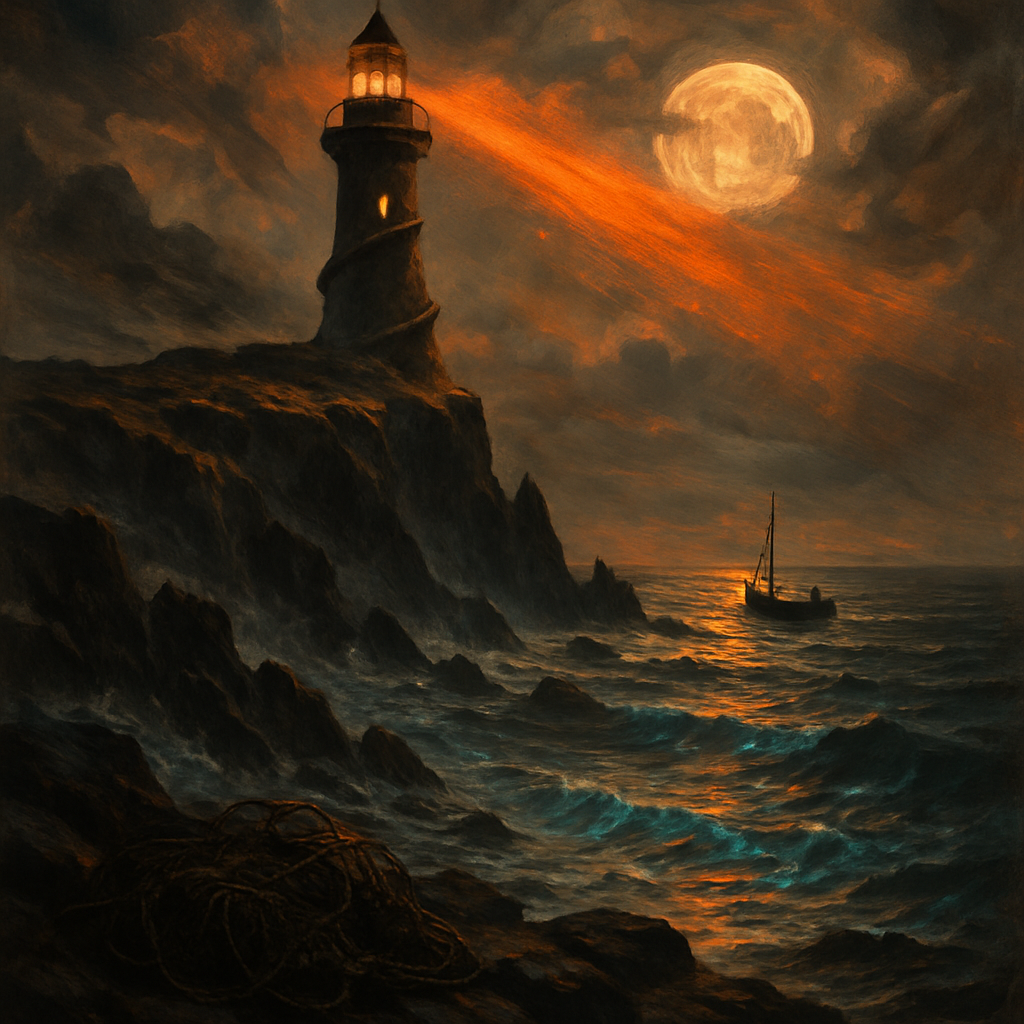 Pumpkin Lighthouse Coast Numbered painting kits