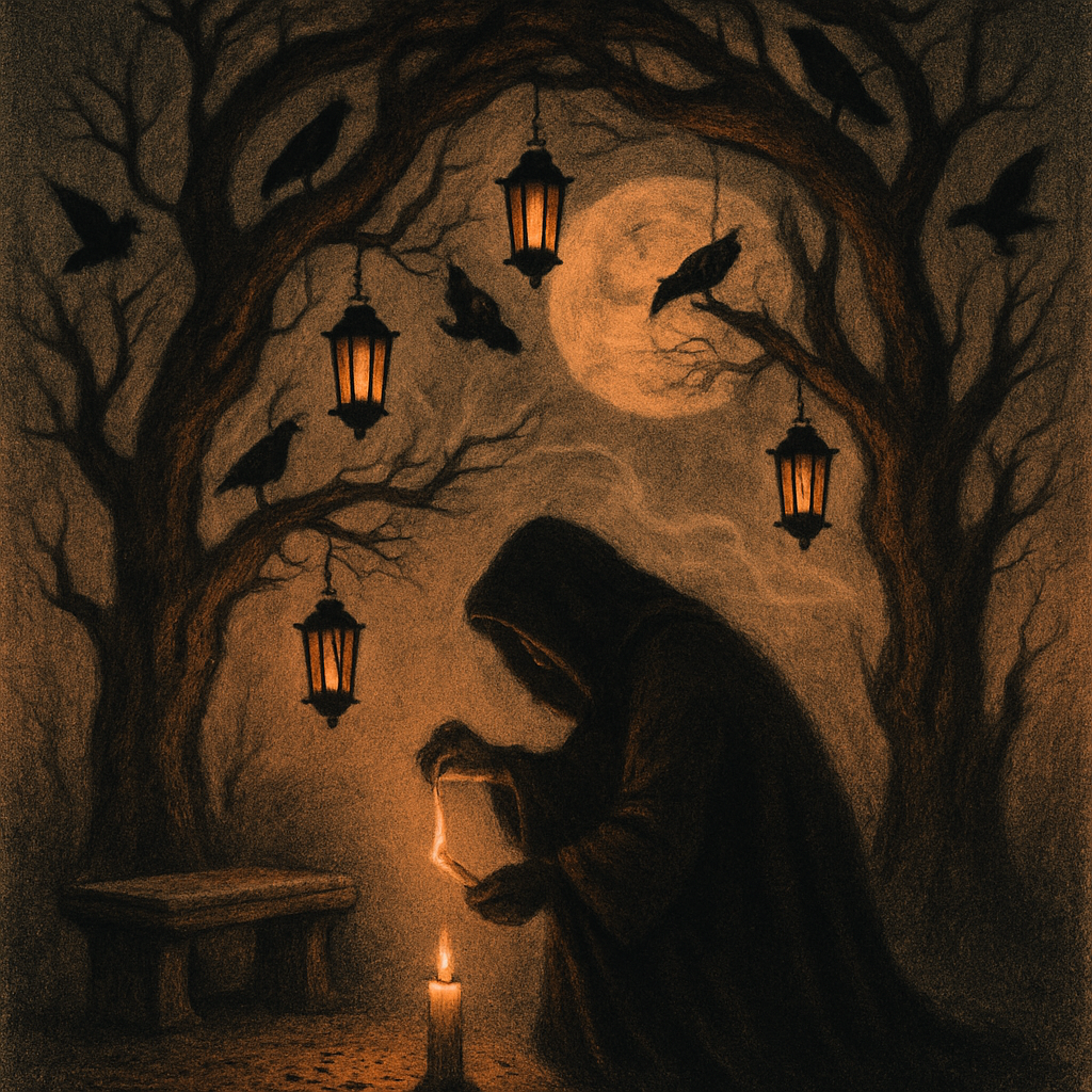 Gothic Arbor Of Lanterns Numbered painting kits