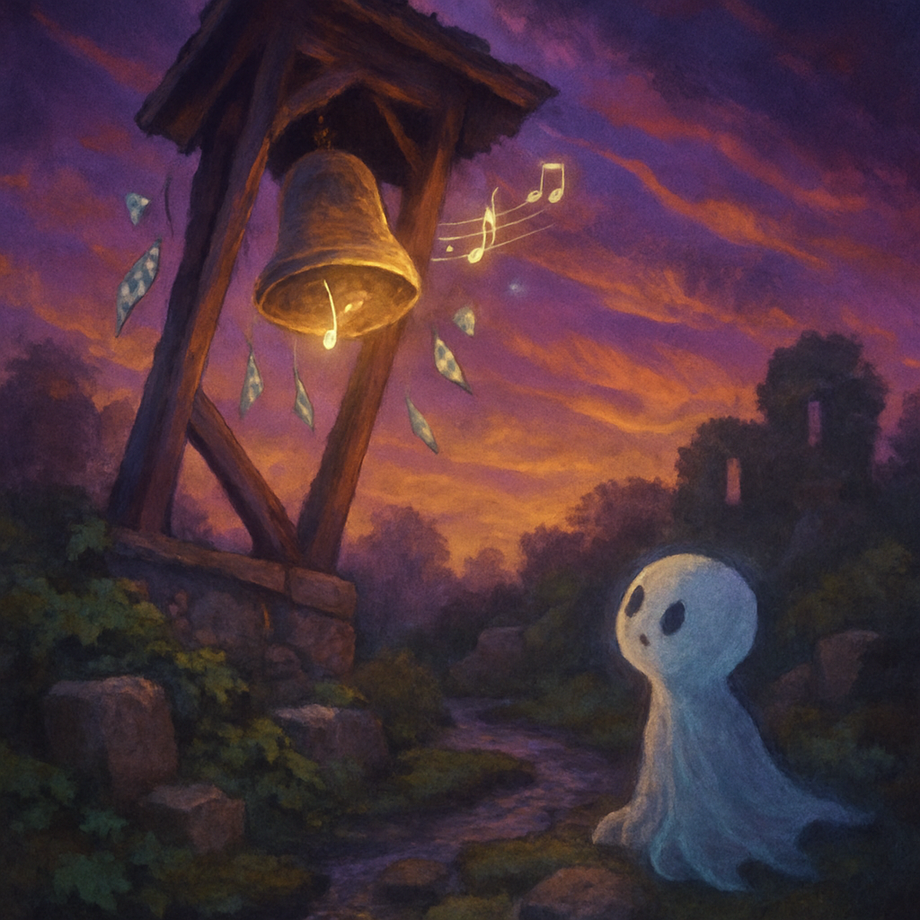 Crumbling Bellhouse At Hallowfall paint by numbers