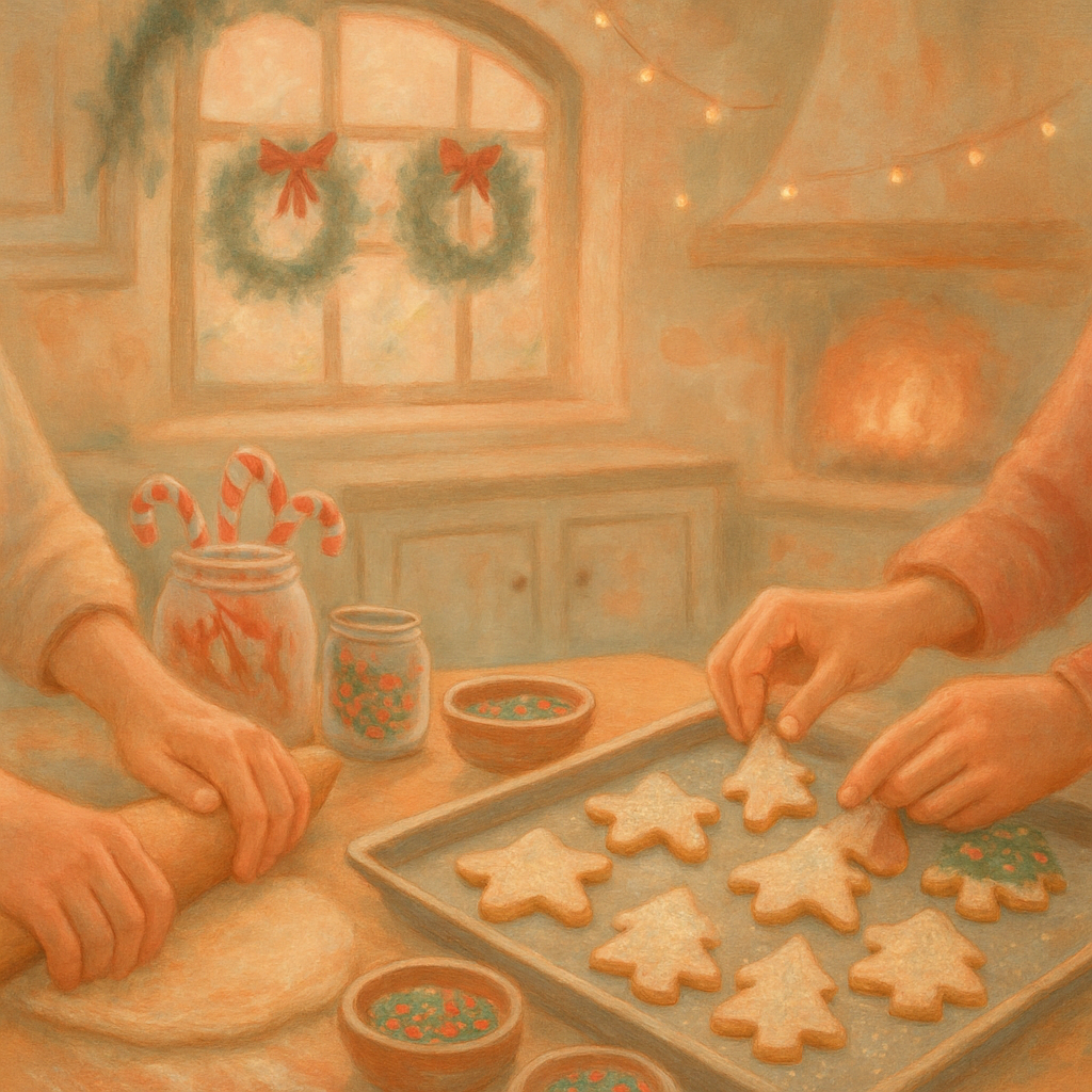 Christmas Cookie Baking Warmth painting number kit