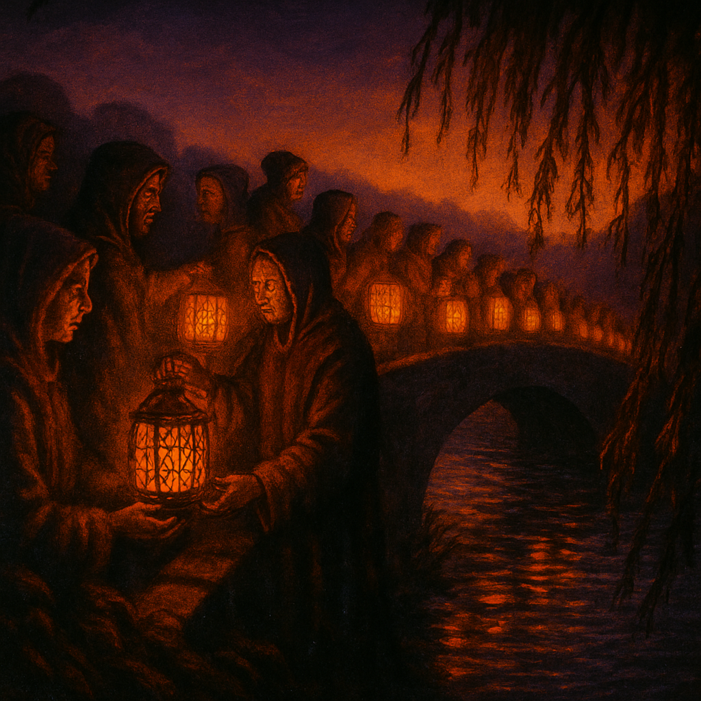 The Lanterning Of Hollow Bridge DIY paint by numbers