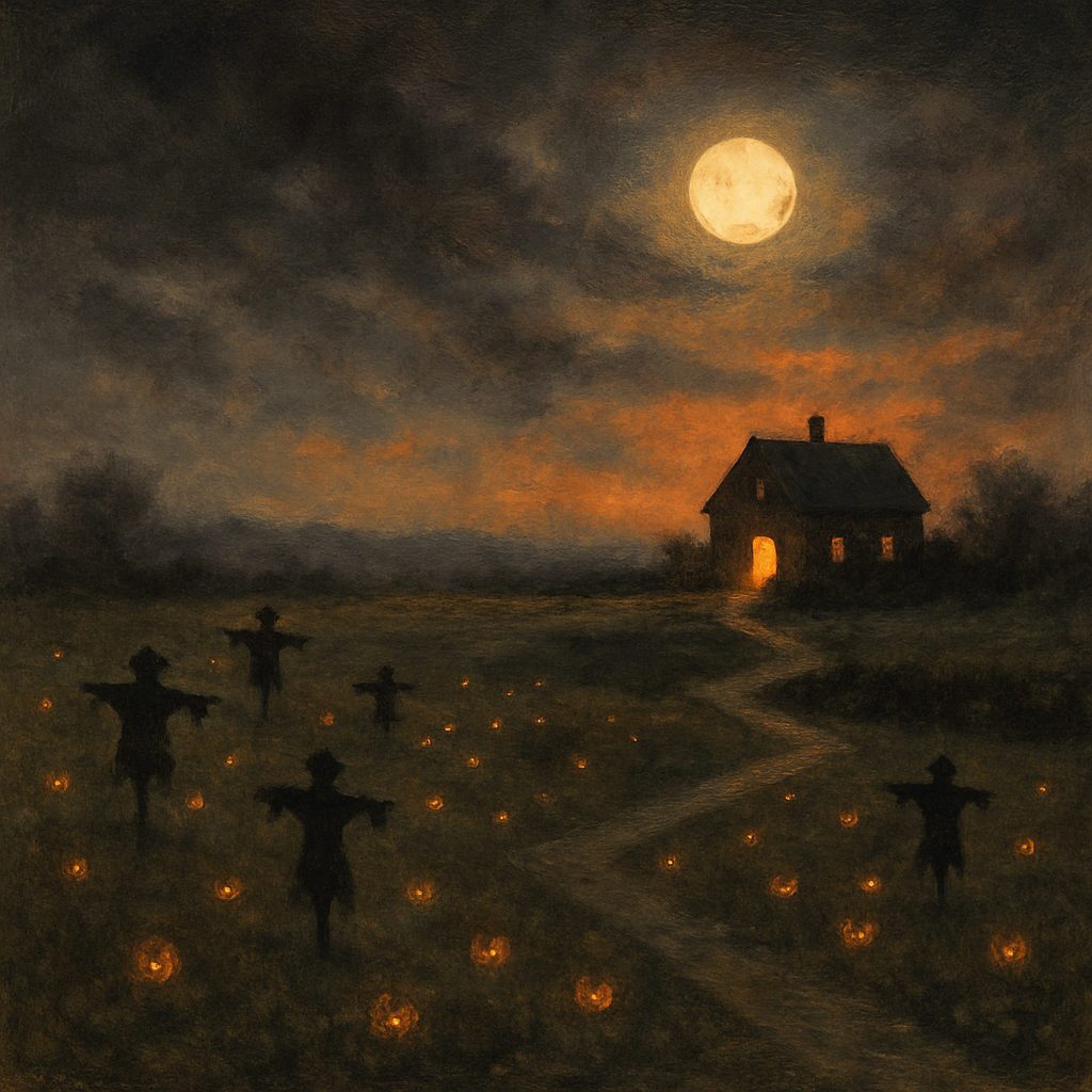 Moonrise Over Hollow Fields Painting by numbers kit