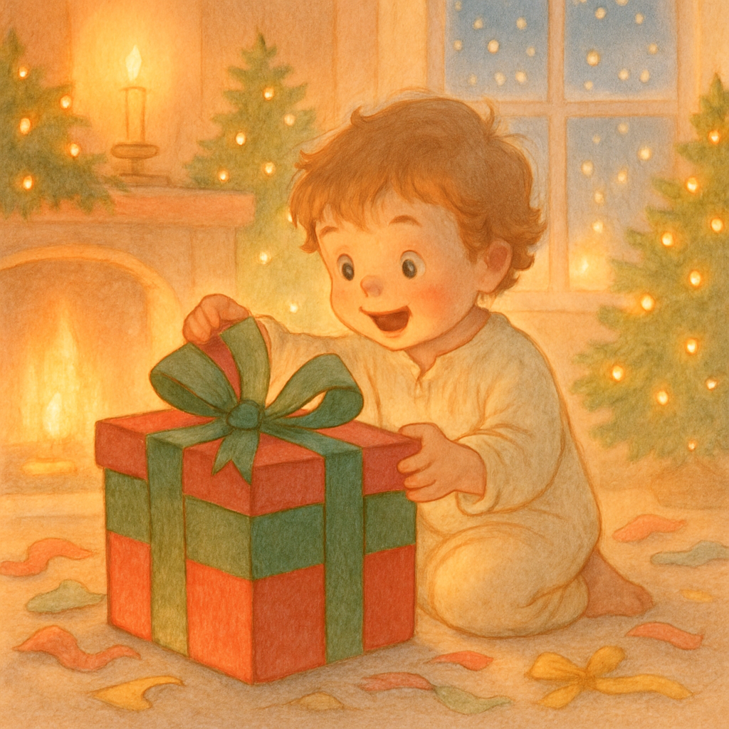 Holiday Morning Gift Unwrapping Joy Paint by numbers kits