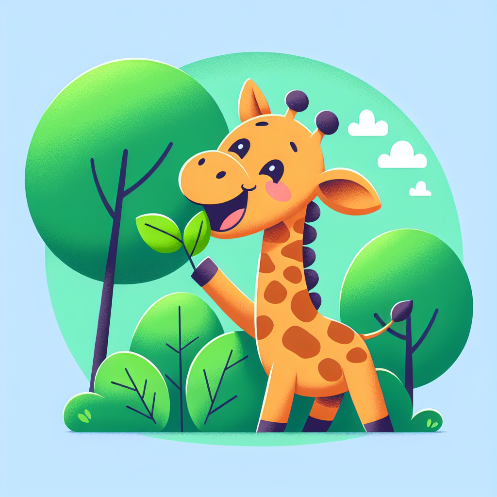 Playful Giraffe Numbered Painting Kits