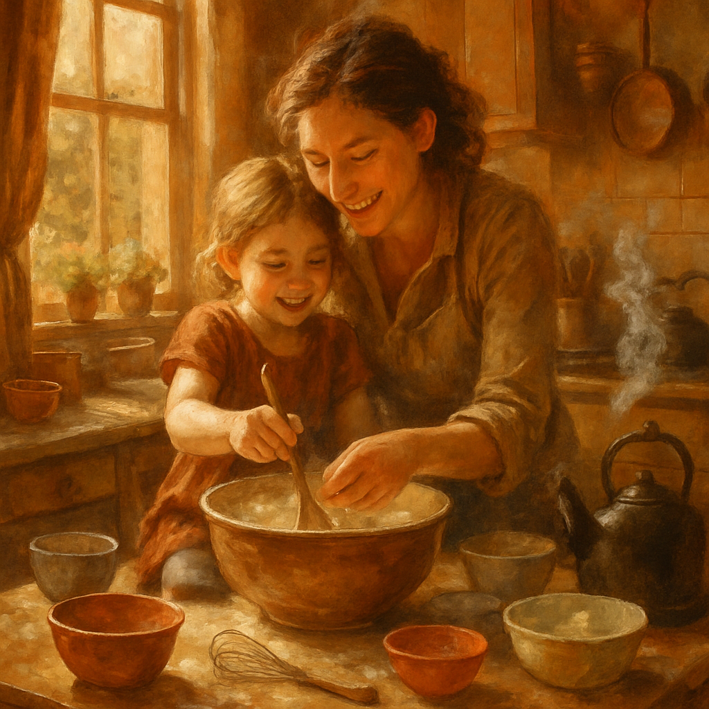 Cooking Together With Mom painting number kit