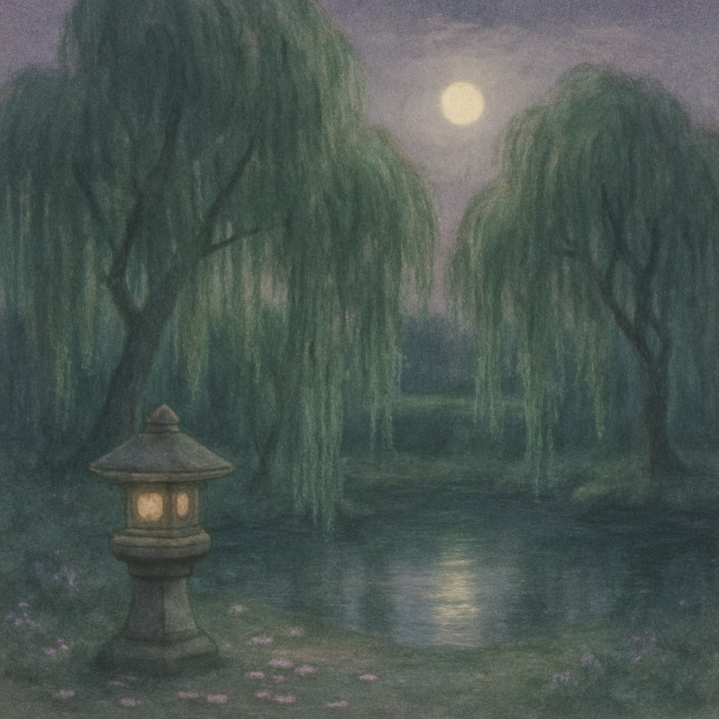 Willow Night Garden Numbered painting kits