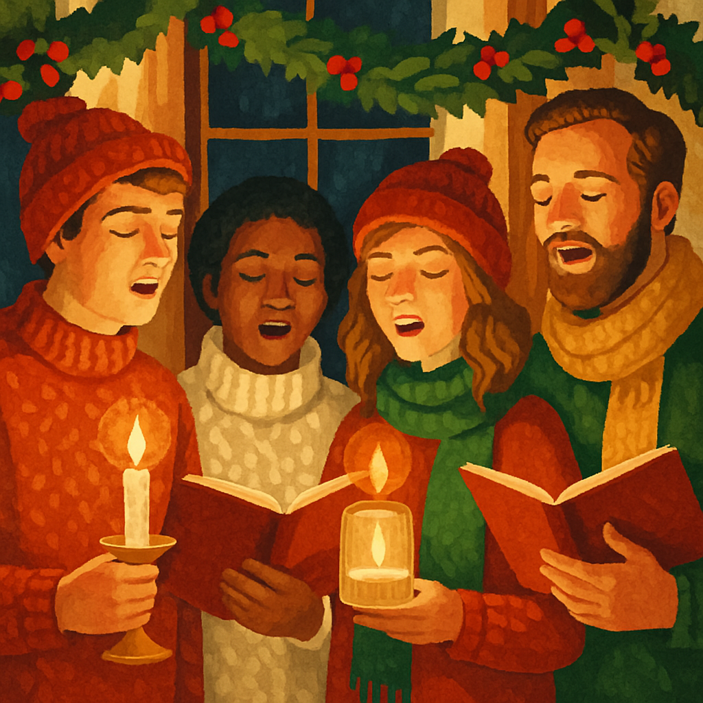 Cozy Candlelight Chorus Numbered painting kits