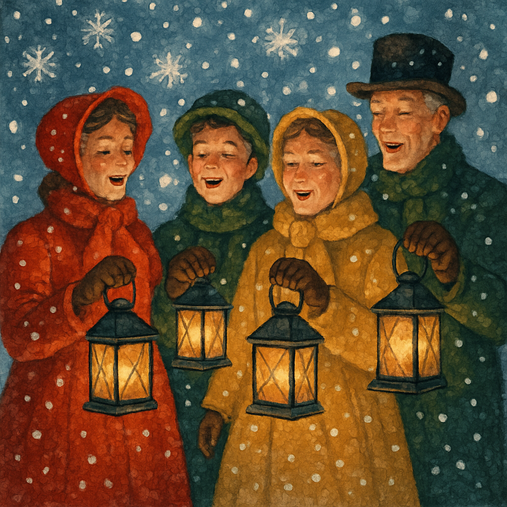 Snowy Lantern Luminaries DIY paint by numbers