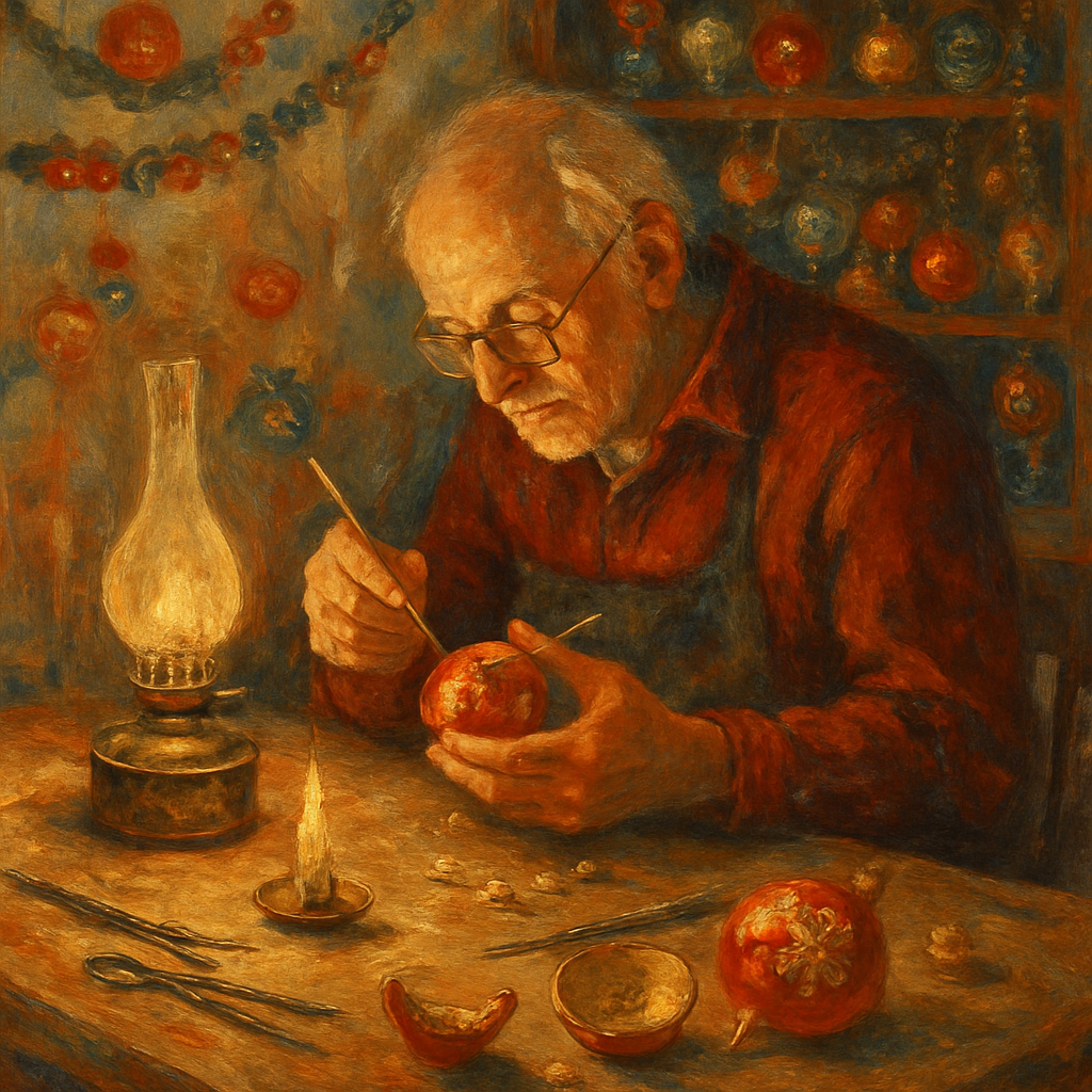 Ornament Repair Cottage Number painting
