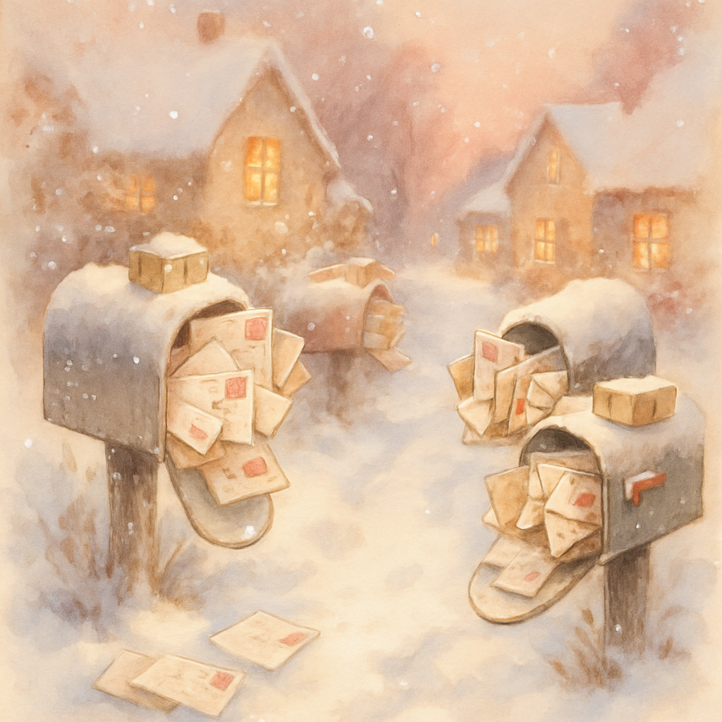Frostline Postcard Lane Number painting