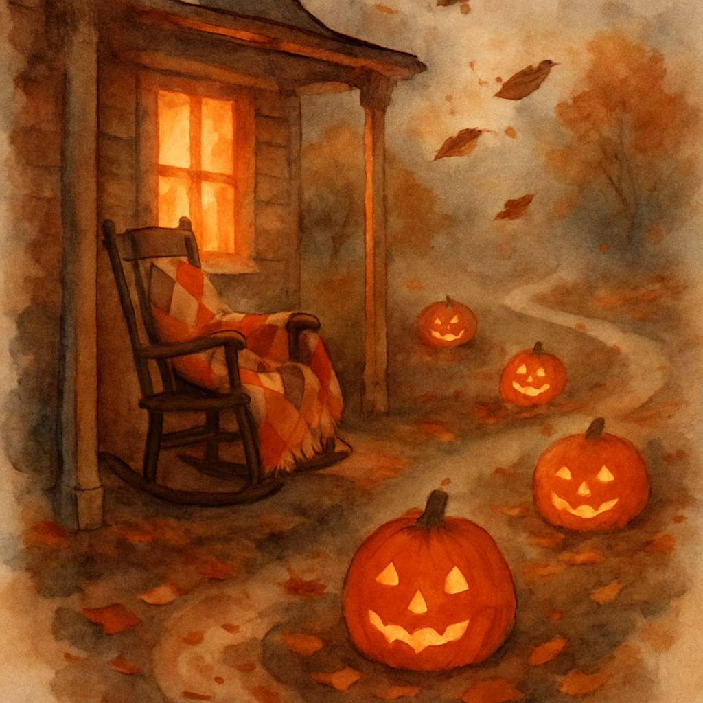 Haunted Porch Warmth DIY paint by numbers