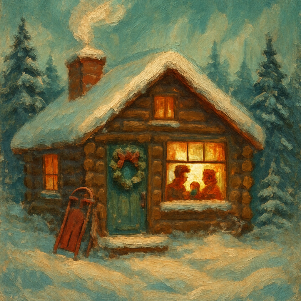 Cozy Cabin Hearthside Scene paint by number