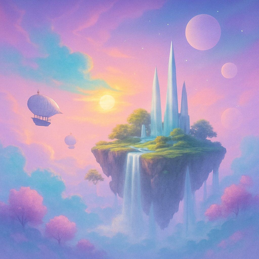 Fantasy Skyborne Realms Painting by numbers kit