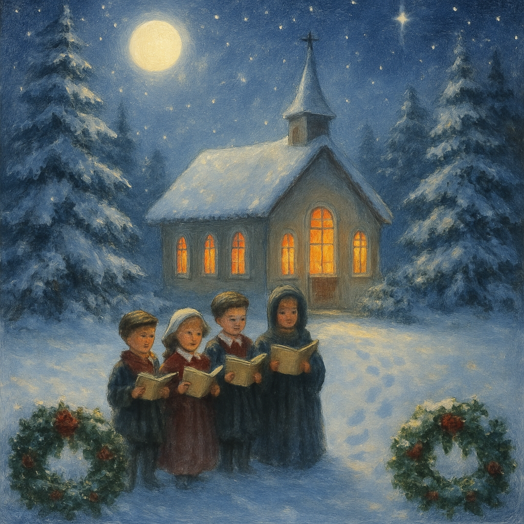 Midnight Choir At The Chapel Number painting